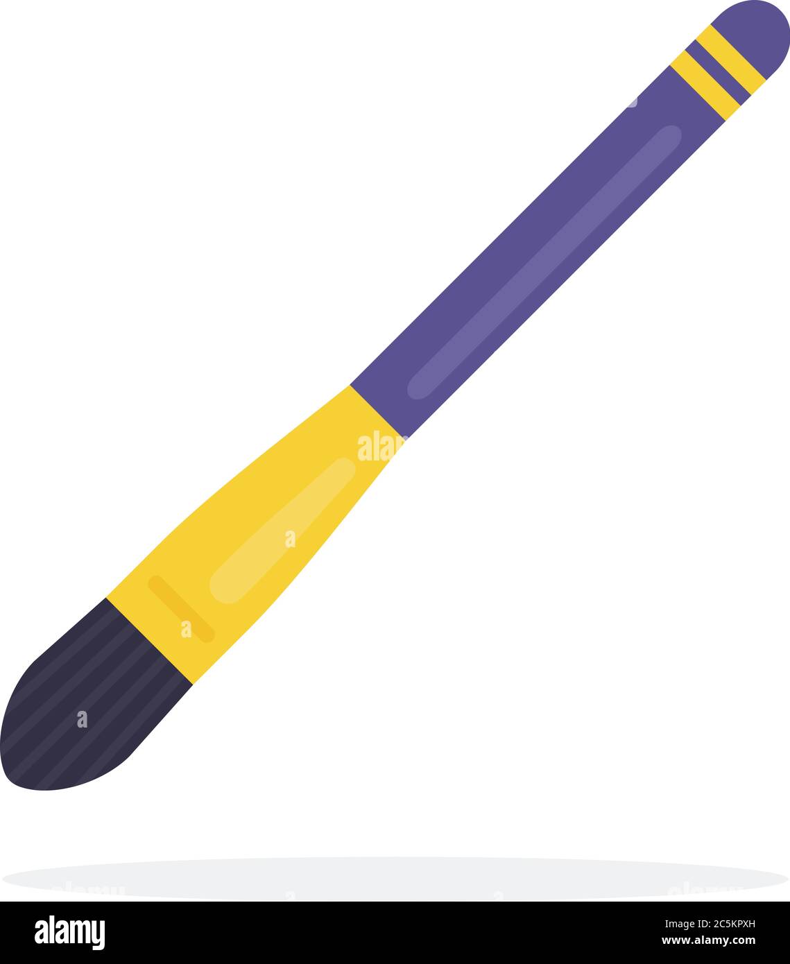 Makeup Brush for tonal base vector icon flat isolated illustration Stock Vector