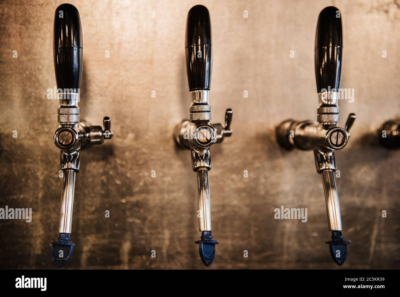 Beer/beverage tap in a bar Stock Photo
