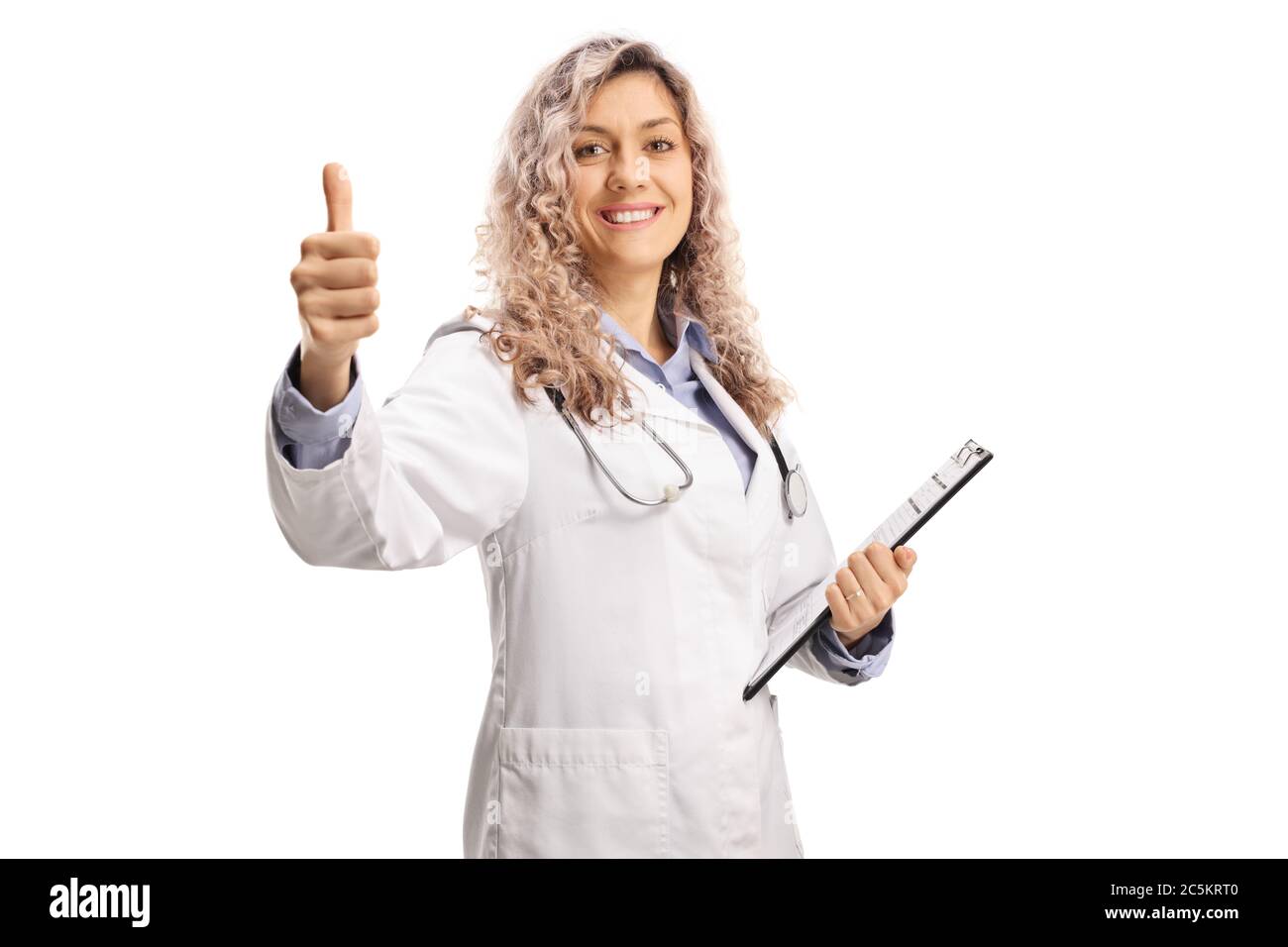 Thumbs up young doctor on hi-res stock photography and images - Alamy
