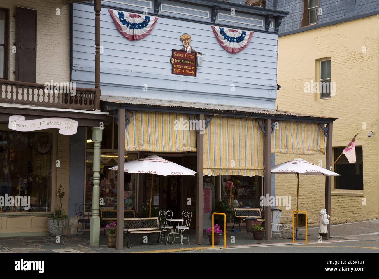 Ice Cream Emporium in historic downtown Sutter Creek, California Gold