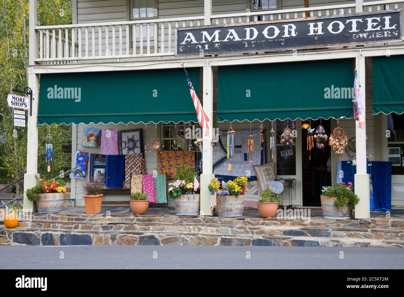 Historic Amador Hotel in downtown Amador City, California Gold Country