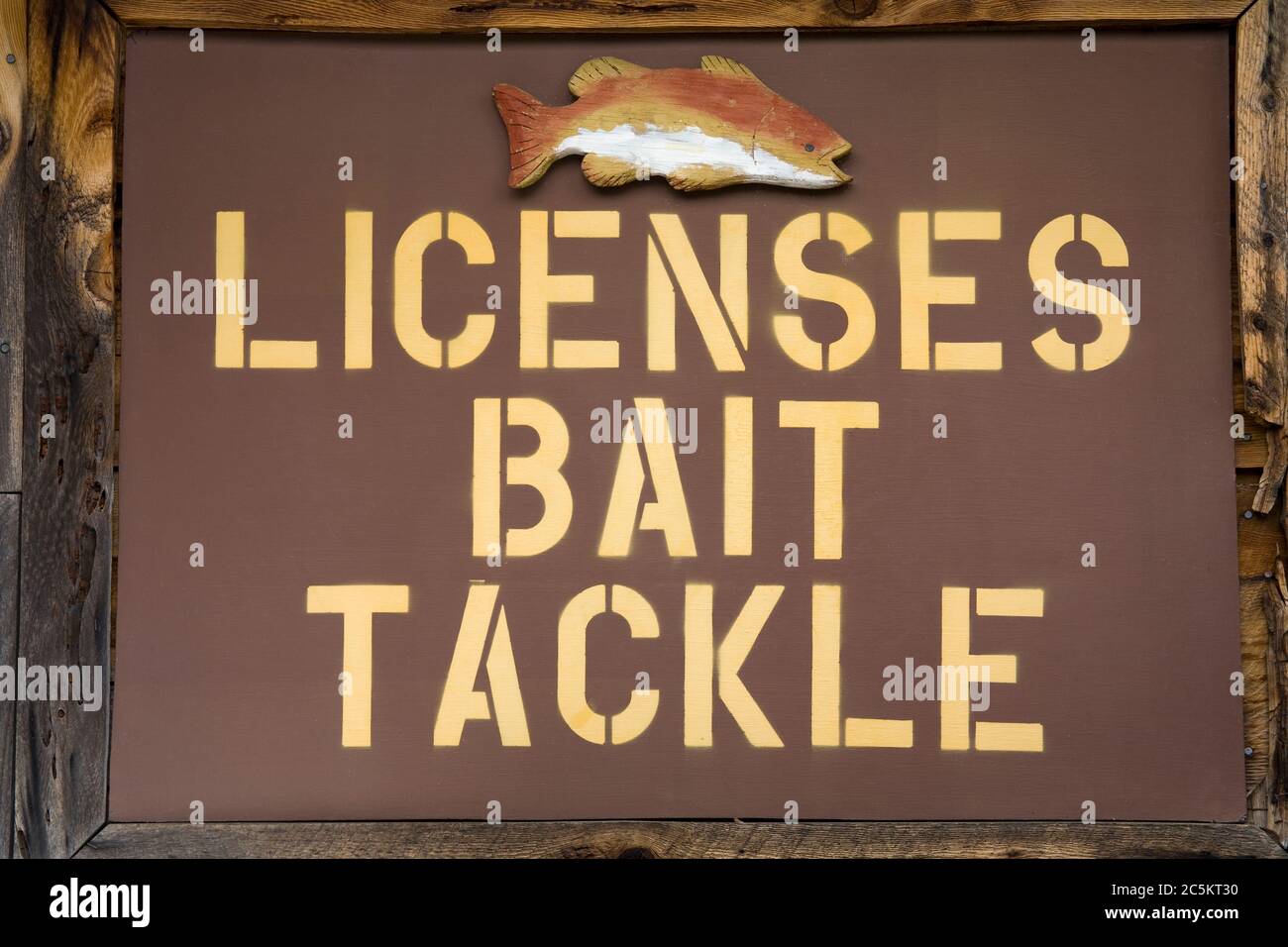 Store sign  in Coloma, California Gold Country, USA Stock Photo