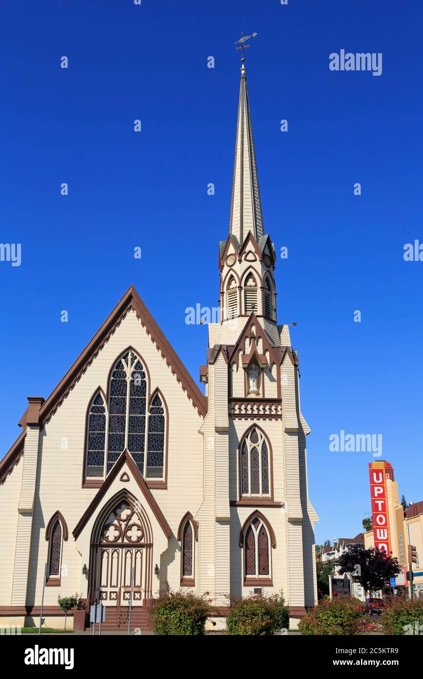 First Presbyterian Church,Napa City,Napa County,California,USA Stock Photo
