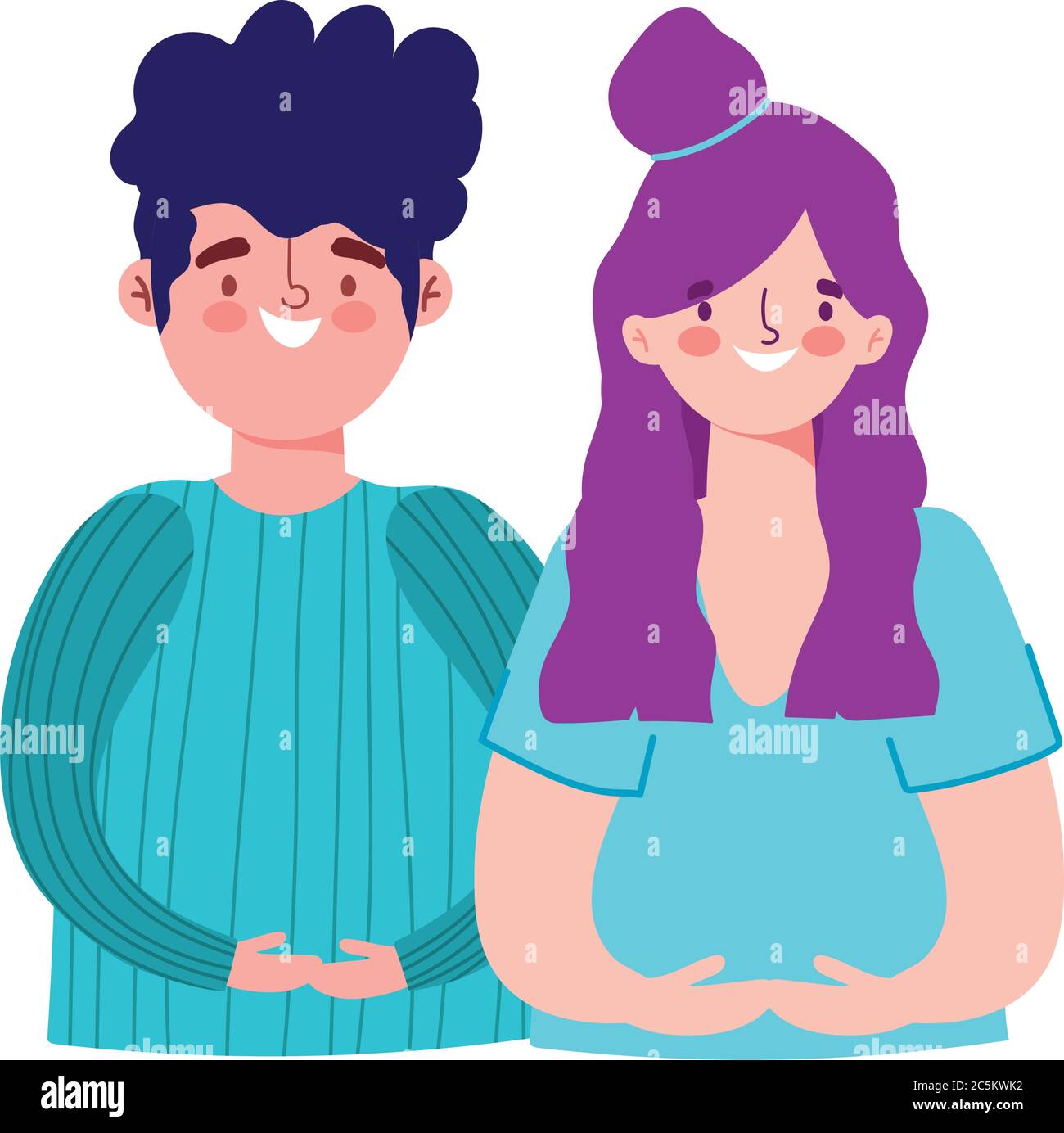 Cartoon Characters Man Woman High Resolution Stock Photography and ...