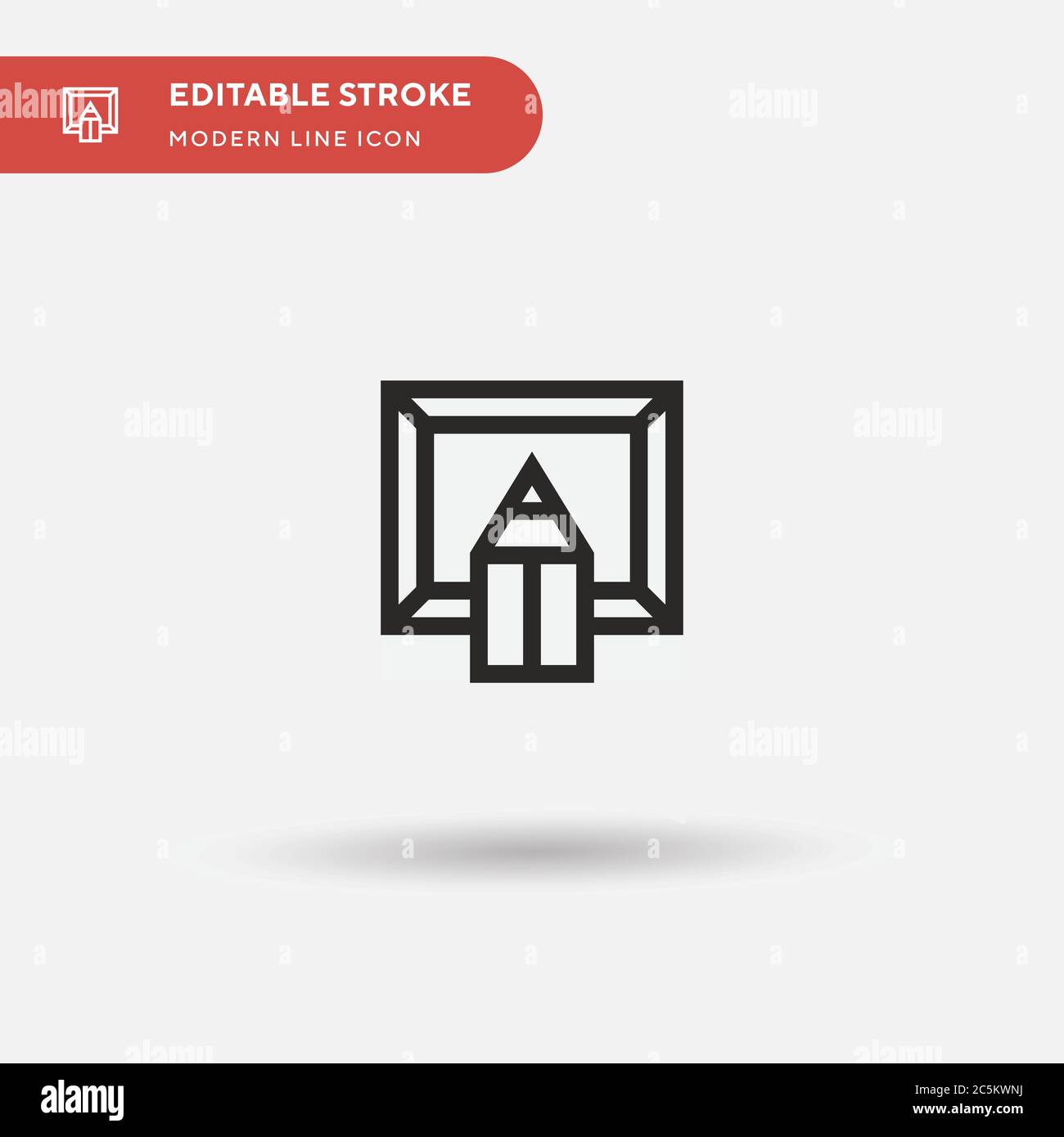 Creativity Simple vector icon. Illustration symbol design template for ...