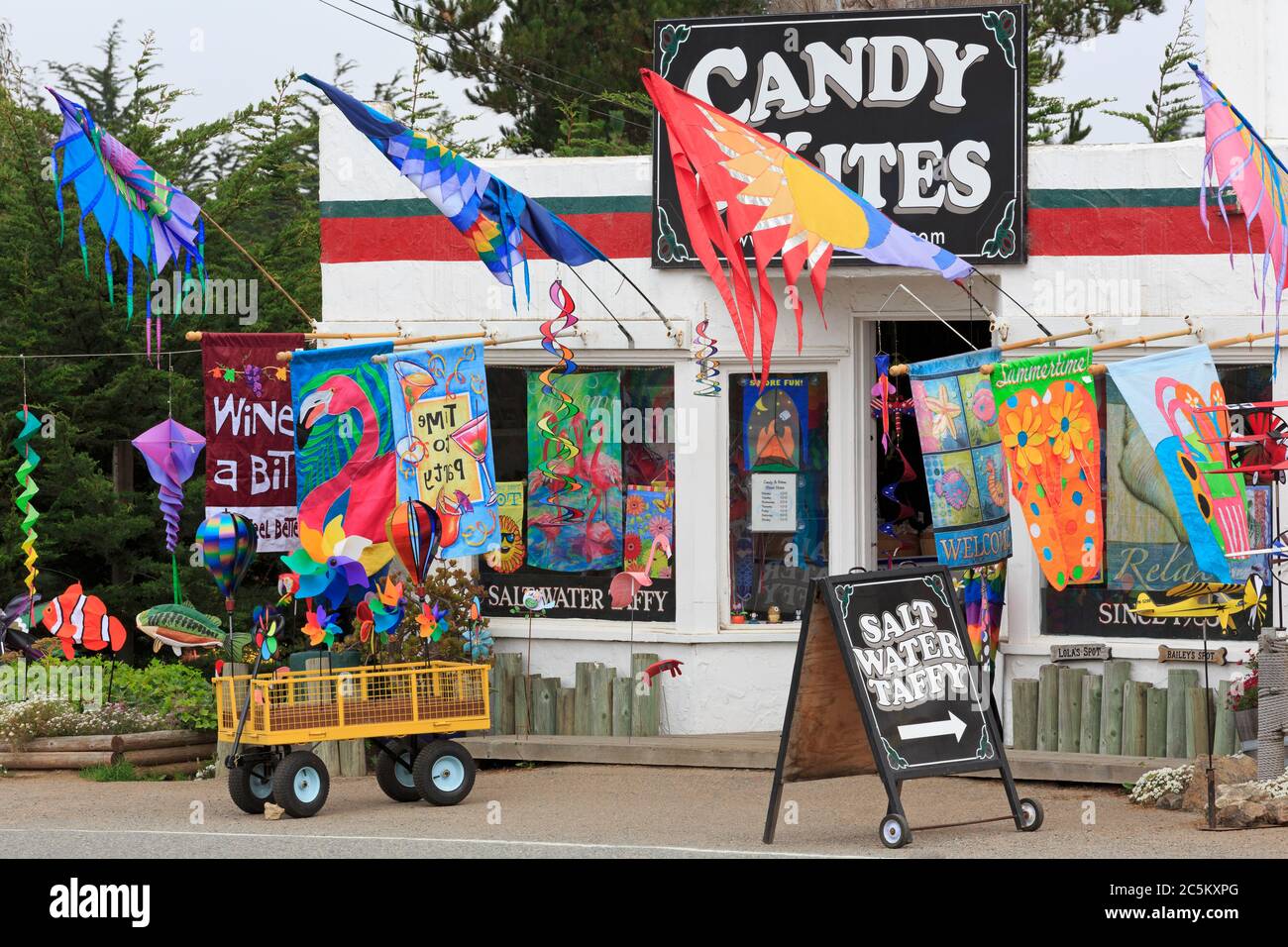Kite store in Bodega Bay,California,USA Stock Photo Alamy