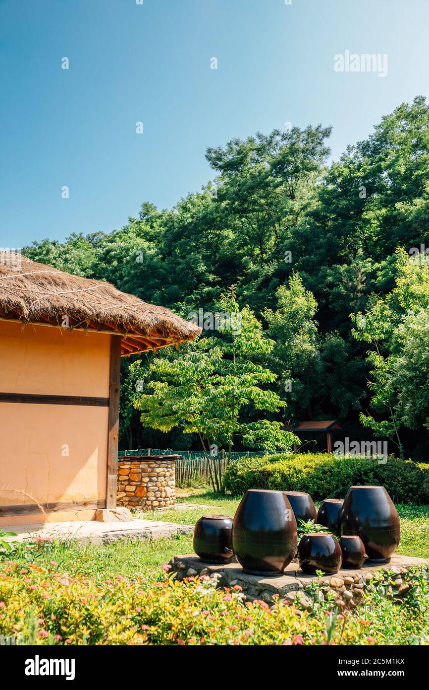 Korea traditional house at Wolmi Park Traditional Garden in Incheon