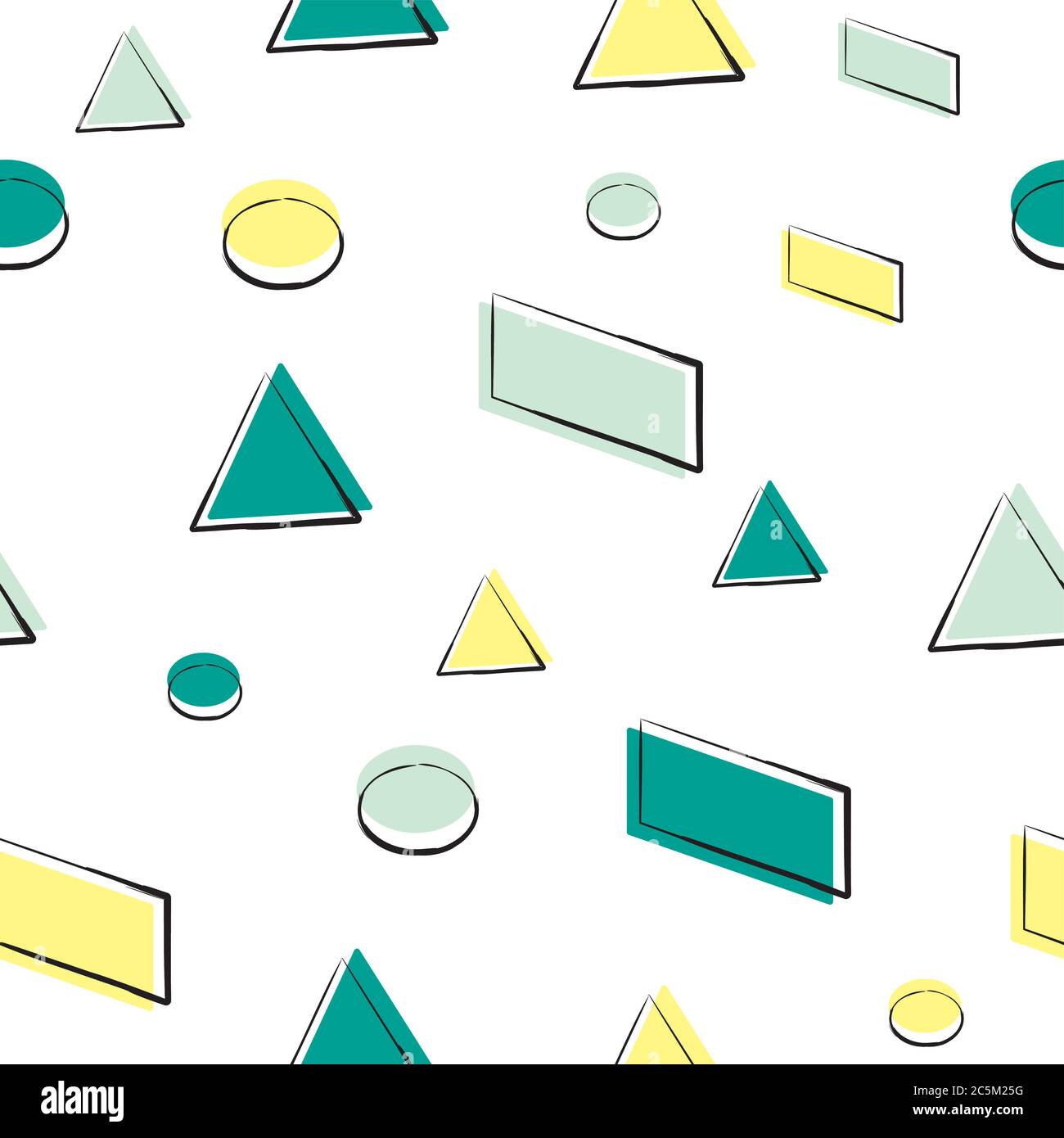Colorful abstract geometric background. Seamless pattern. Vector illustration Stock Vector