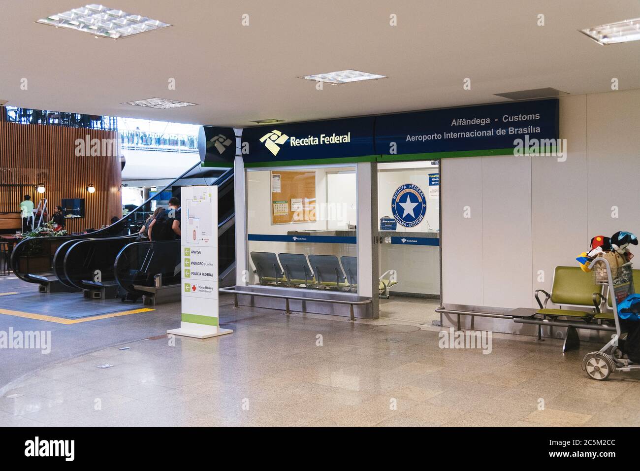 Customs office in Brasilia's International Airport Stock Photo Alamy