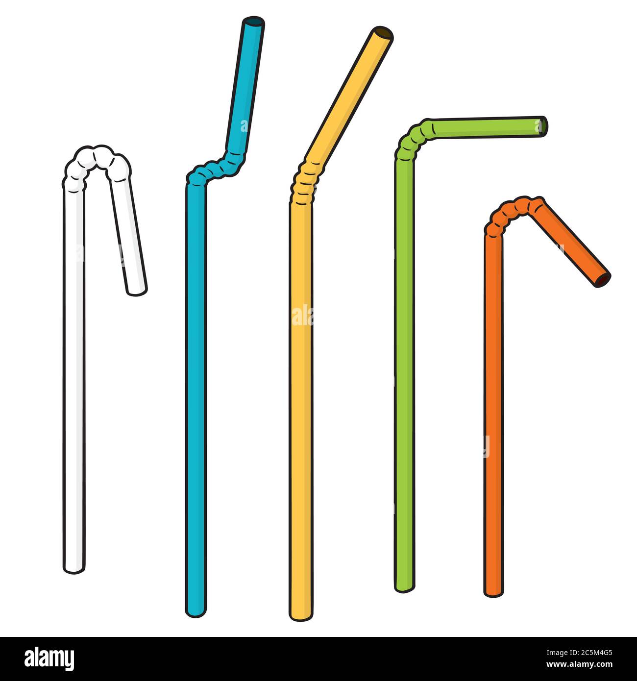 vector set of straw Stock Vector Image & Art Alamy
