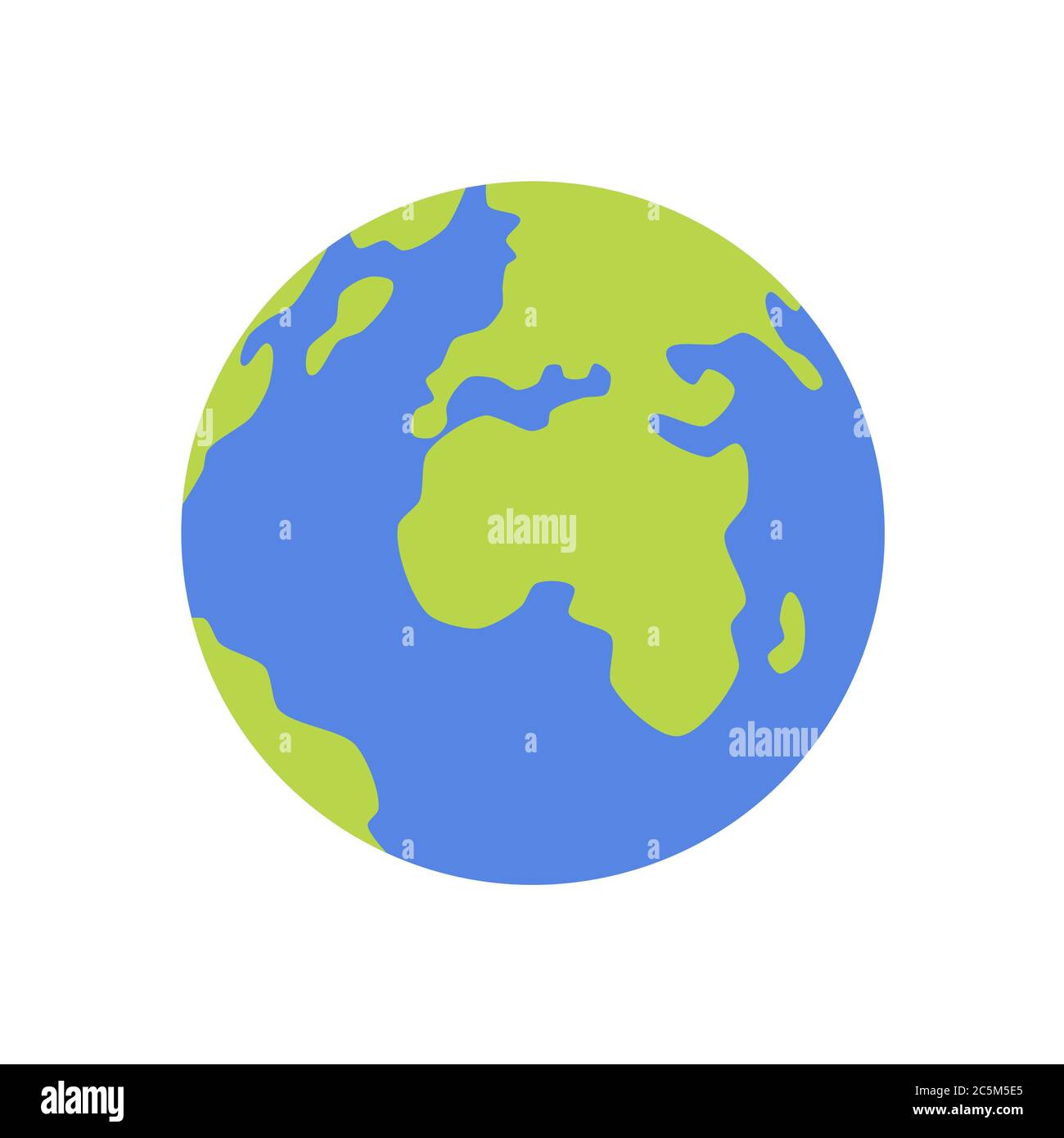 Earth globes icon on white background. Vector illustration in trendy flat style. EPS 10 Stock Vector