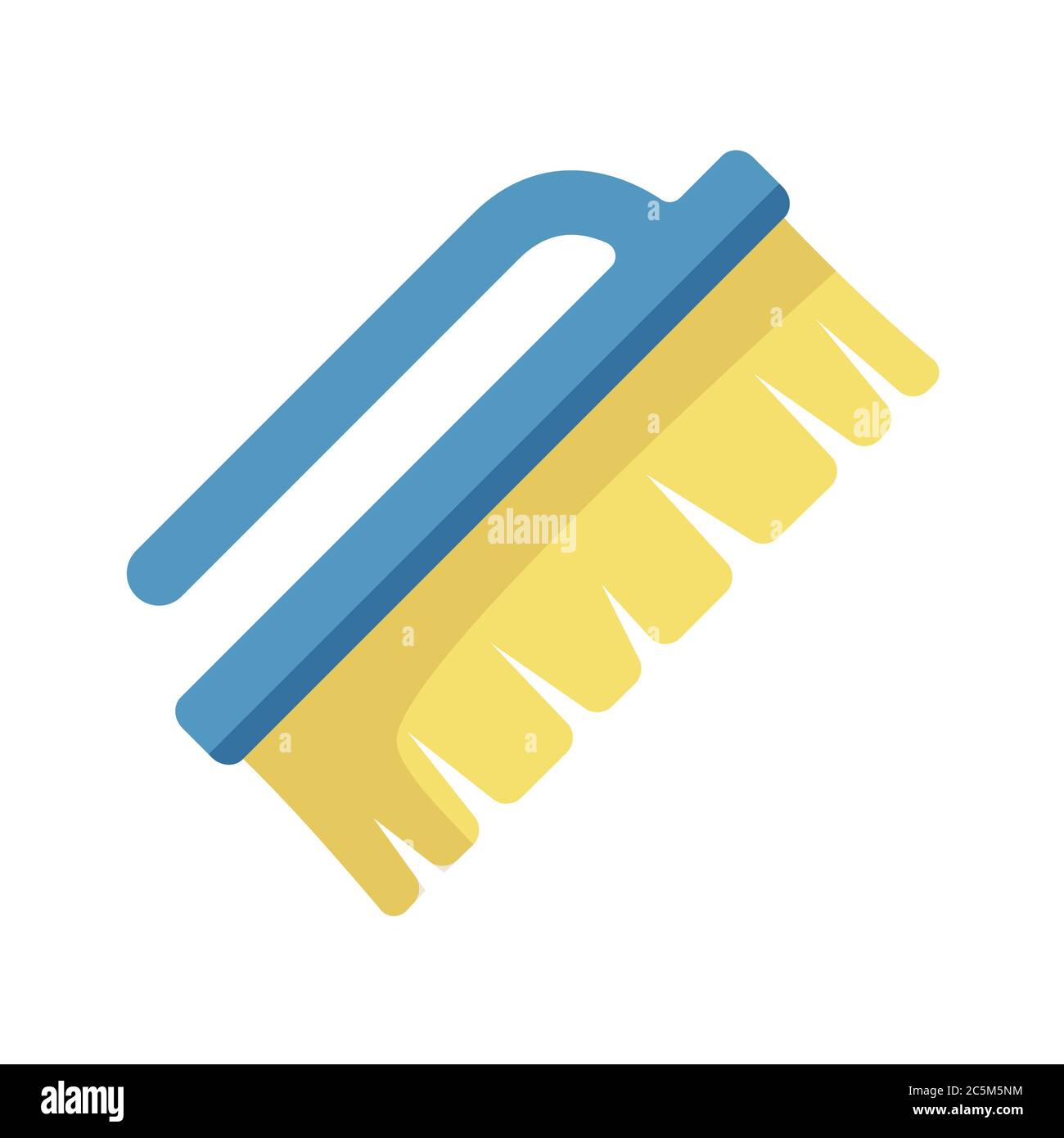 Cleaning brushe on white background. Vector illustration in trendy flat style. EPS 10 Stock Vector