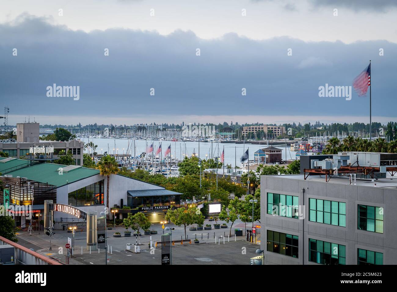 Jack London Square at Dawn Stock Photo Alamy