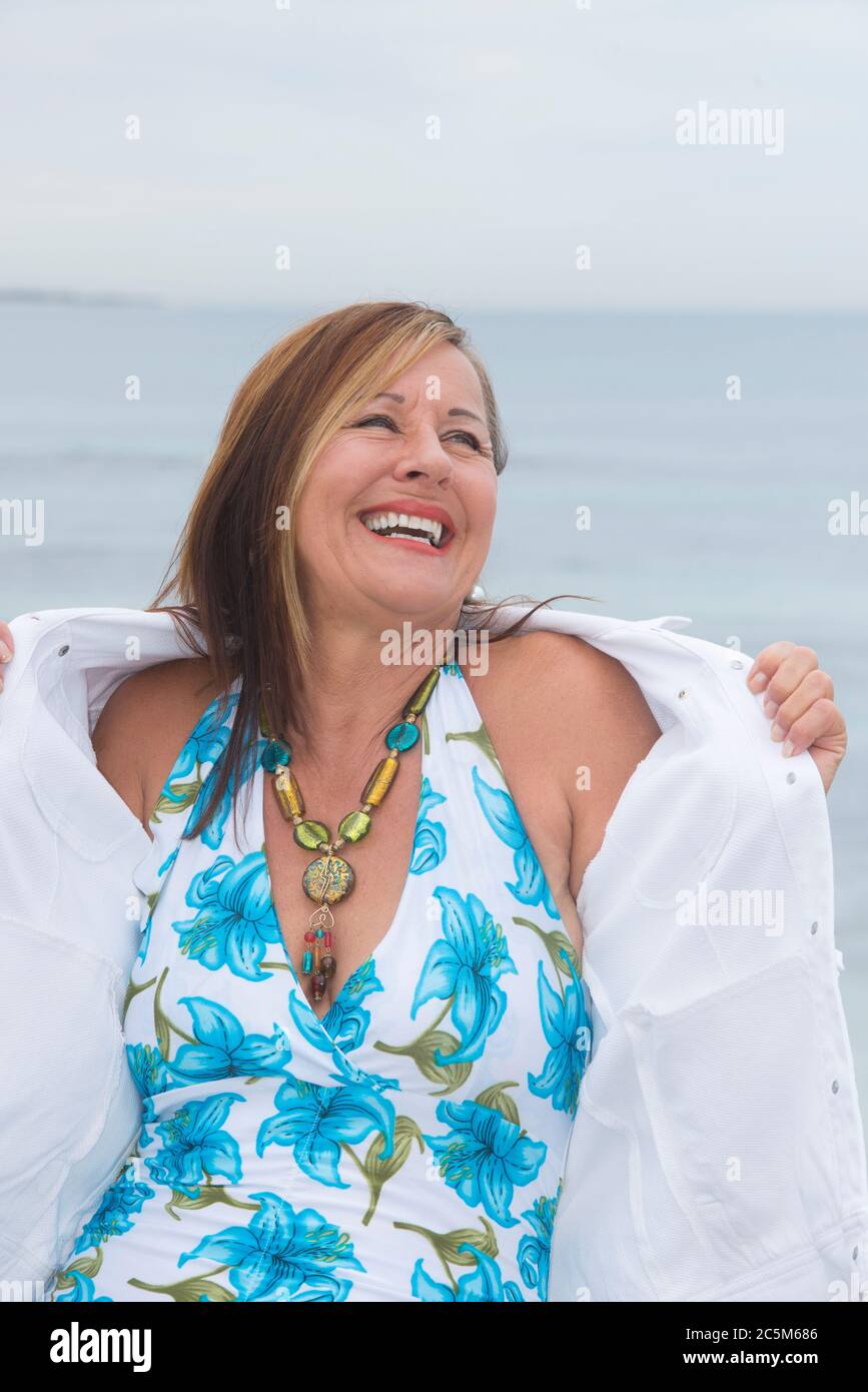 Attractive older woman portrait hi-res stock photography and images - Alamy