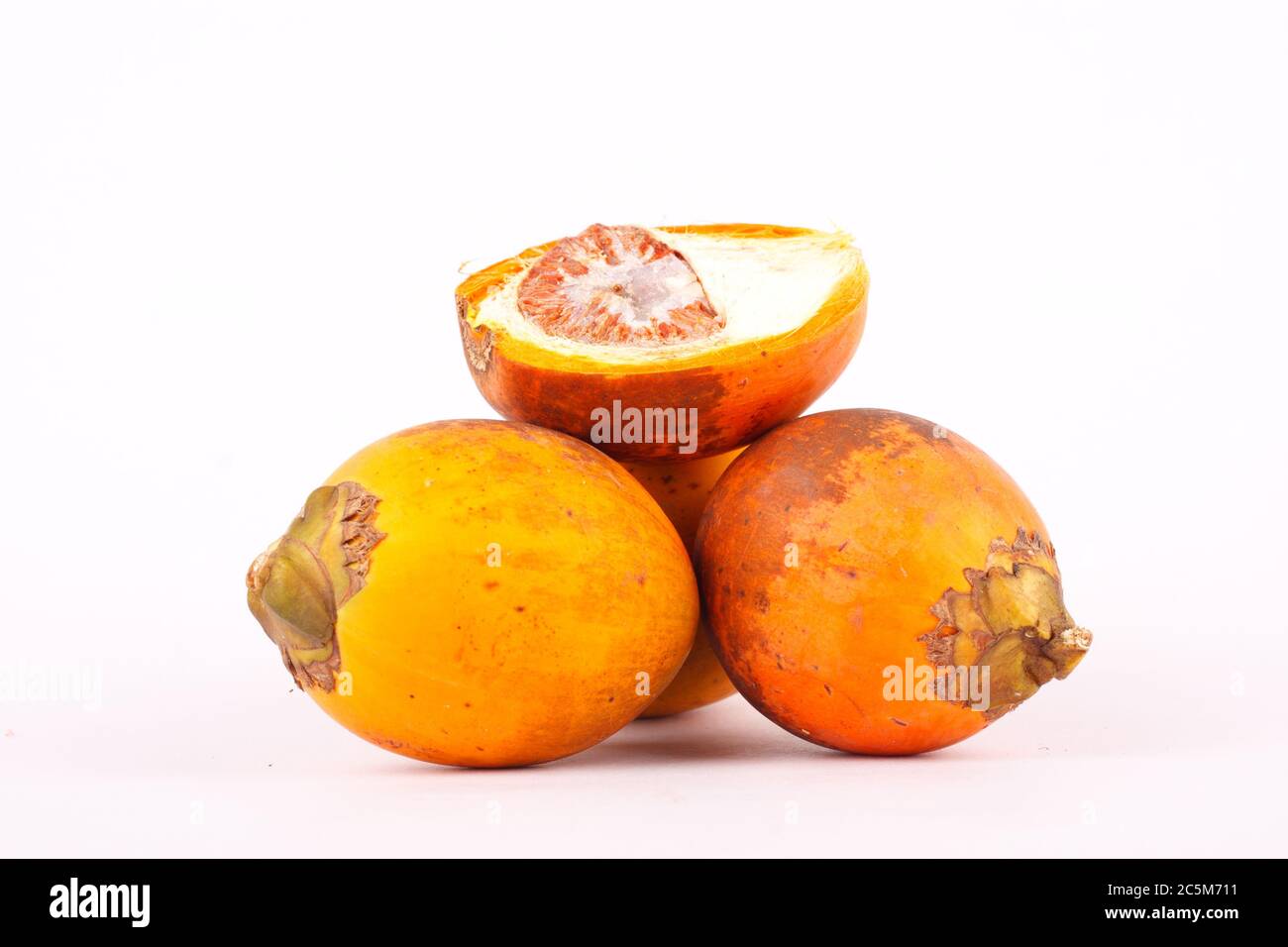 Betel nut is used in industrial textile dyes Stock Photo