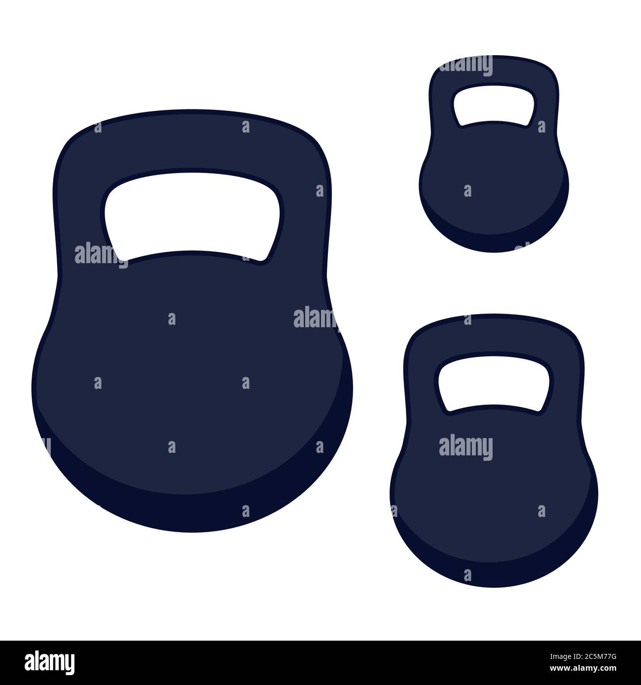 Sport equipment on white background. Vector illustration in trendy flat style. ESP 10. Stock Vector
