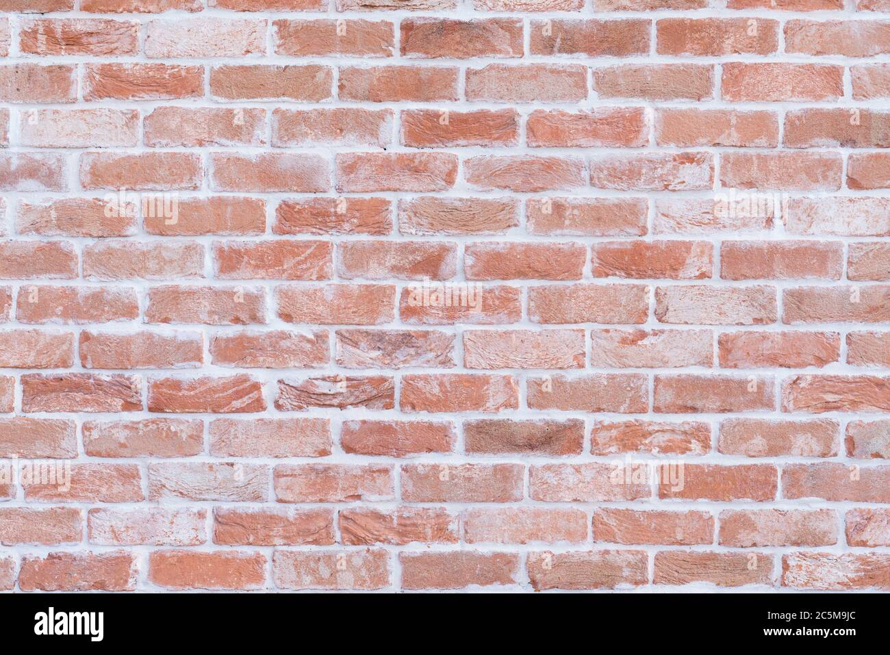 Brick wall with modern textured finish to look aged, background Stock Photo