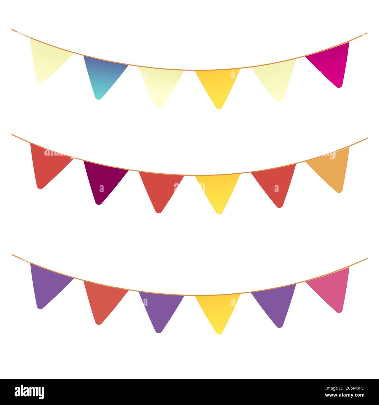 Party Background with Flags Vector Illustration. EPS 10. Stock Vector