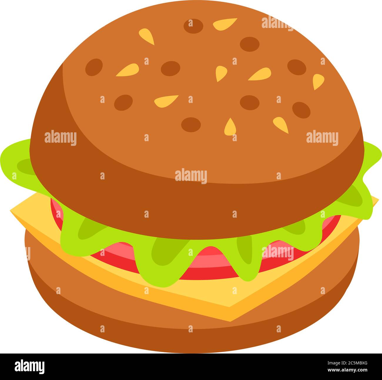 Hamburger icon. Isometric style vector illustration. Stock Vector