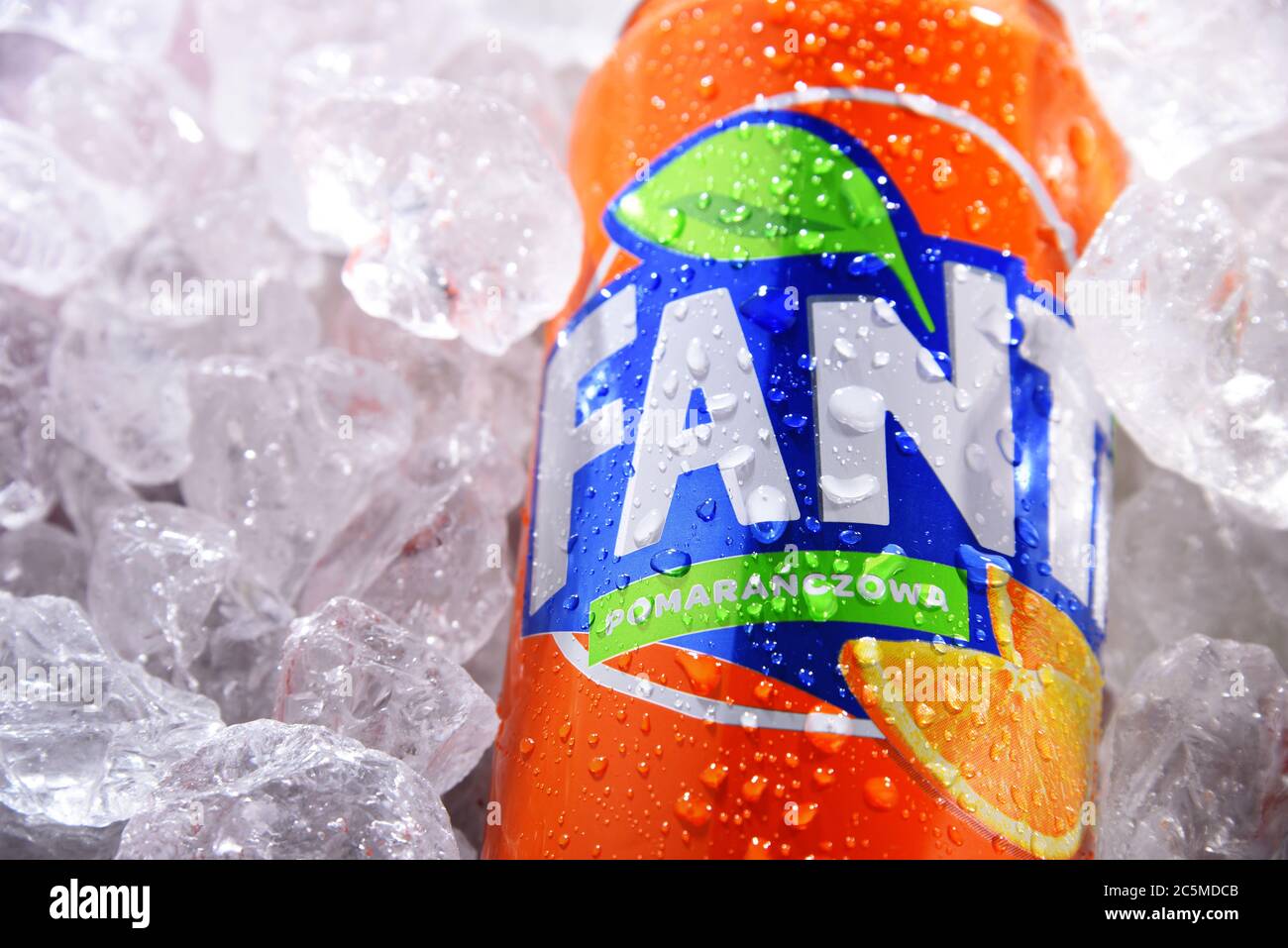 POZNAN, POL - JUN 10, 2020: Can of Fanta, a global brand of fruit-flavored  carbonated soft drinks created by The Coca-Cola Company in Germany in 1940  Stock Photo - Alamy