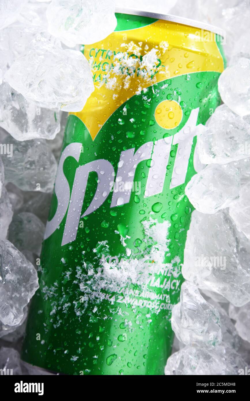 POZNAN, POL - JUN 10, 2020: Can of Sprite, a brand of soft drink, created  by the Coca-Cola Company, developed in West Germany in 1959 as a response  to Stock Photo - Alamy