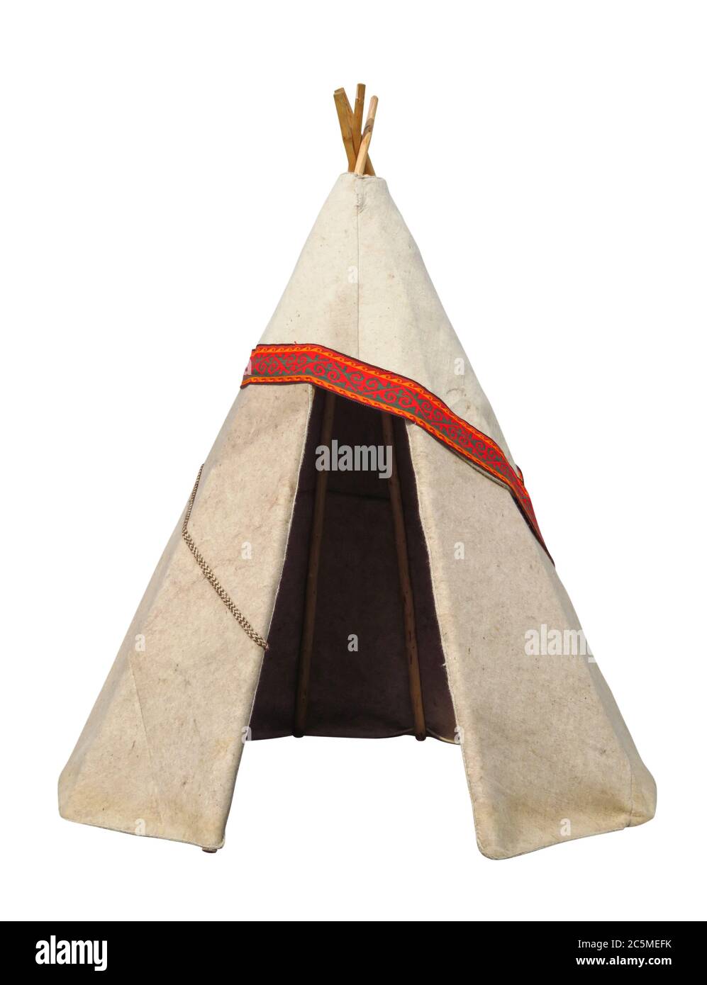 Kazakh Tent isolated on white. Clipping path included Stock Photo - Alamy