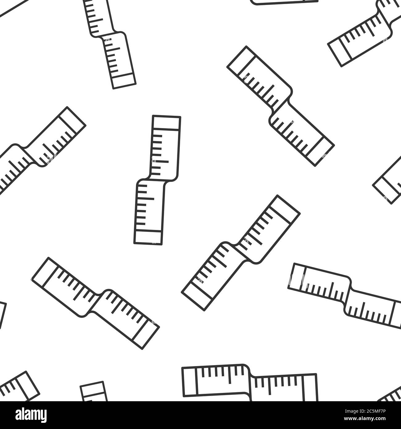 Measure tape icon in flat style. Ruler sign vector illustration on ...