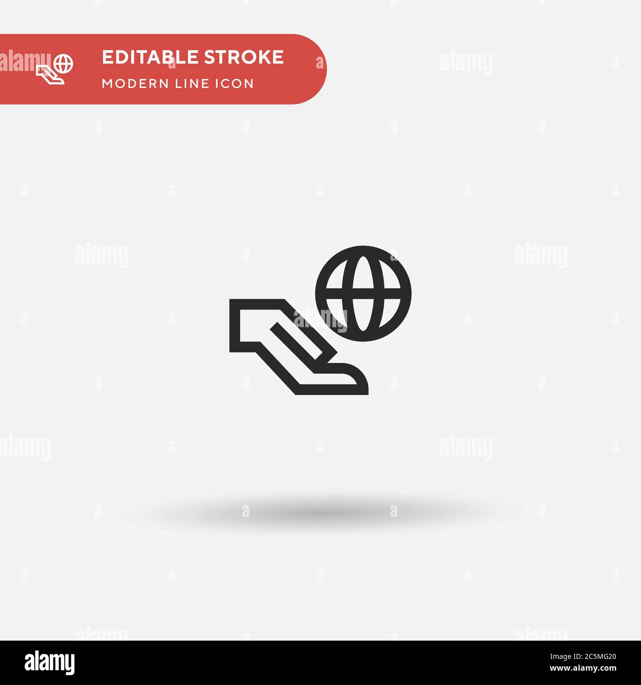 World Simple vector icon. Illustration symbol design template for web ...
