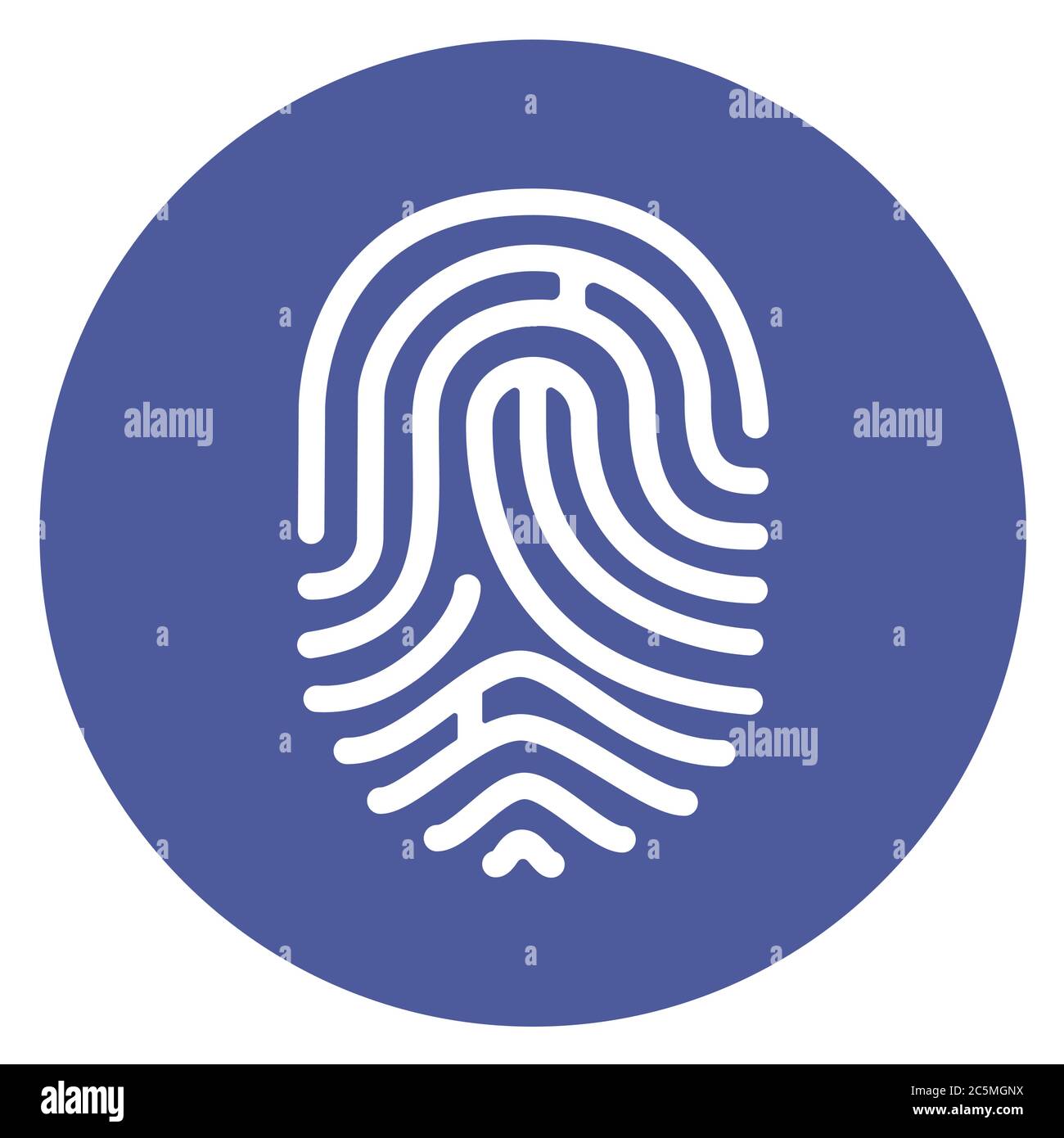 Fingerprint Loop Icon. Vector illustration EPS 10 in trendy flat style ...