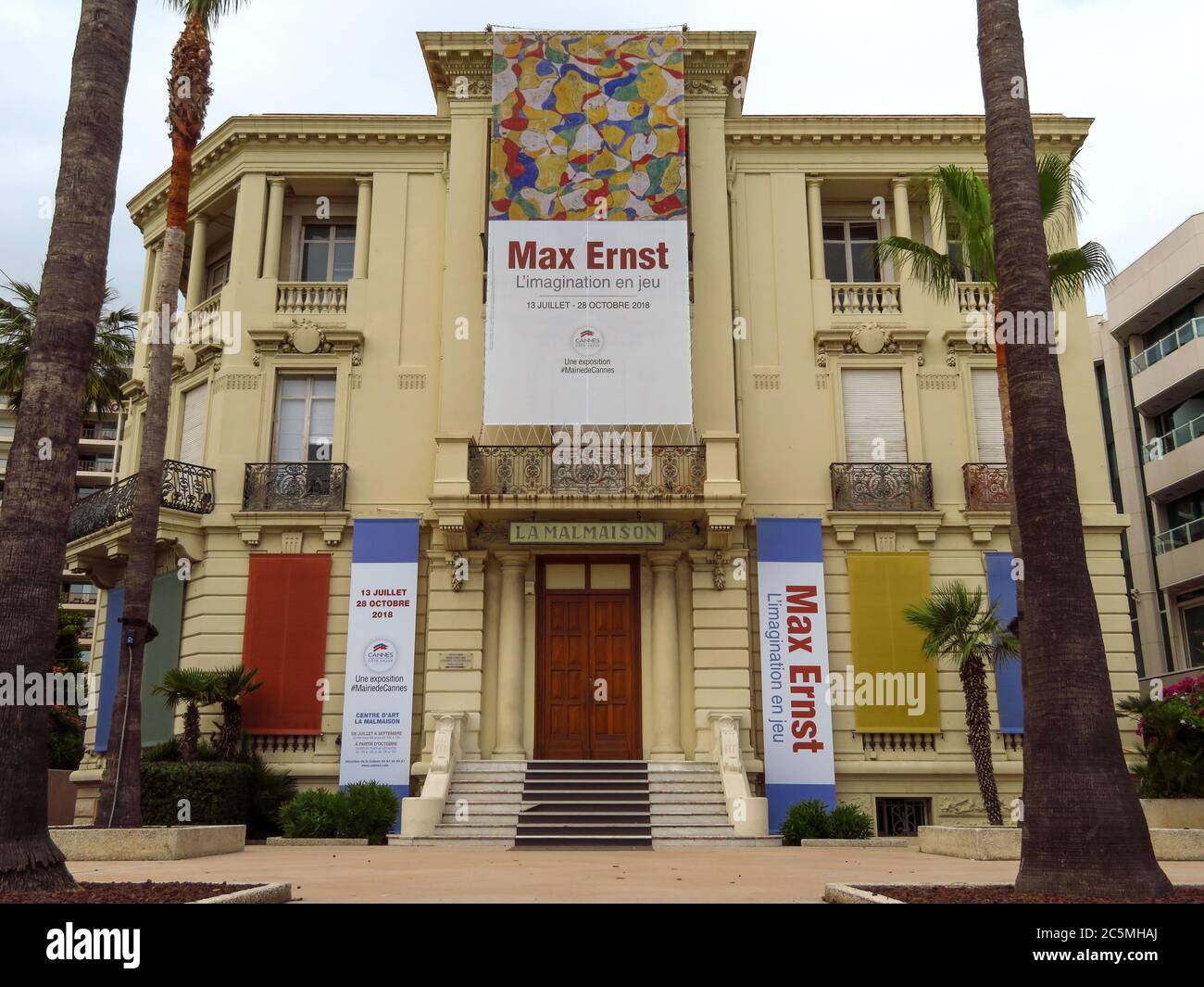 Cannes France July 3 2018 View Of The Centre D art La Malmaison cannes-france-july-3-2018-view-of-the-centre-d-art-la-malmaison
