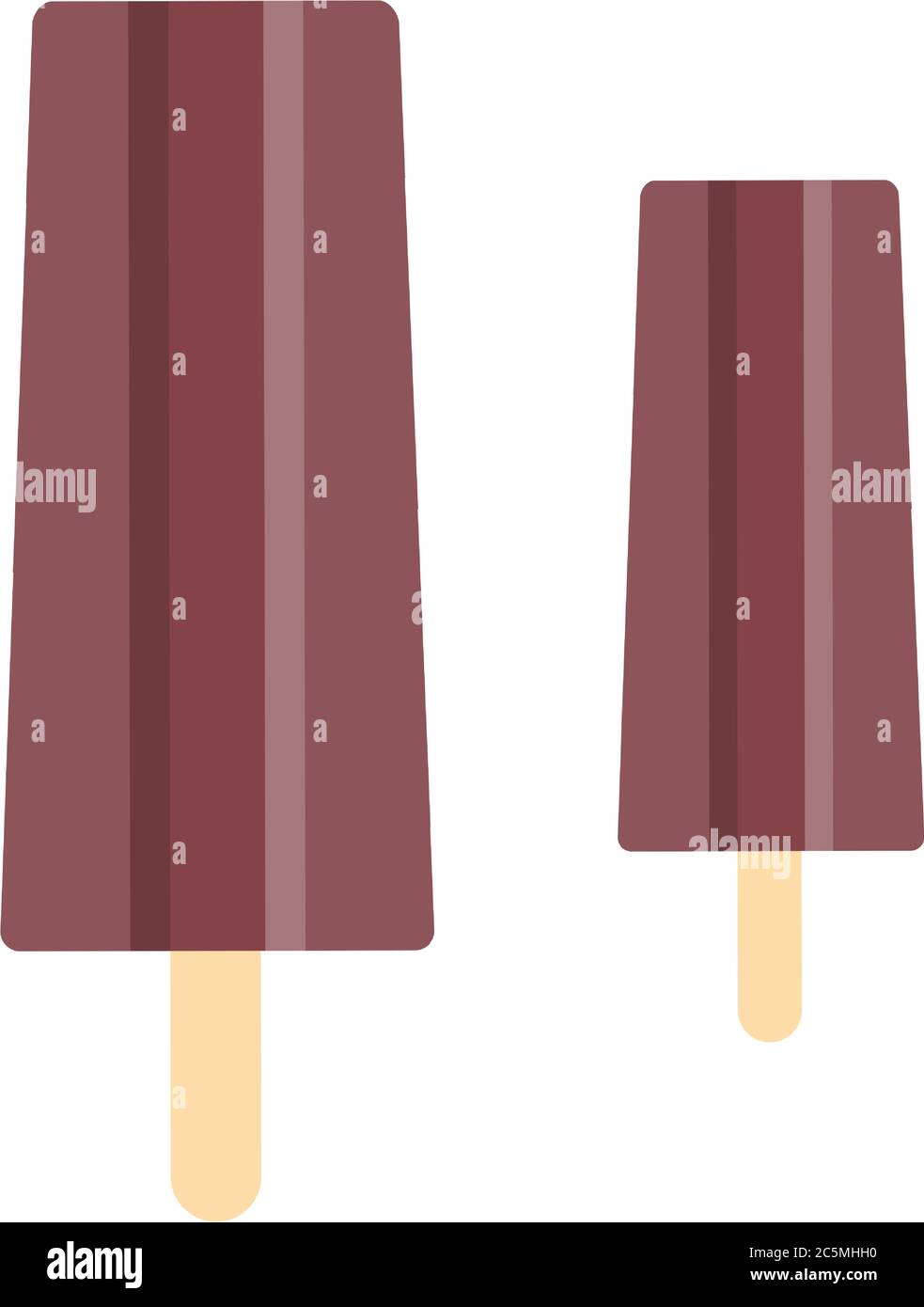 Popsicle icon on white background - vector illustration. Stock Vector