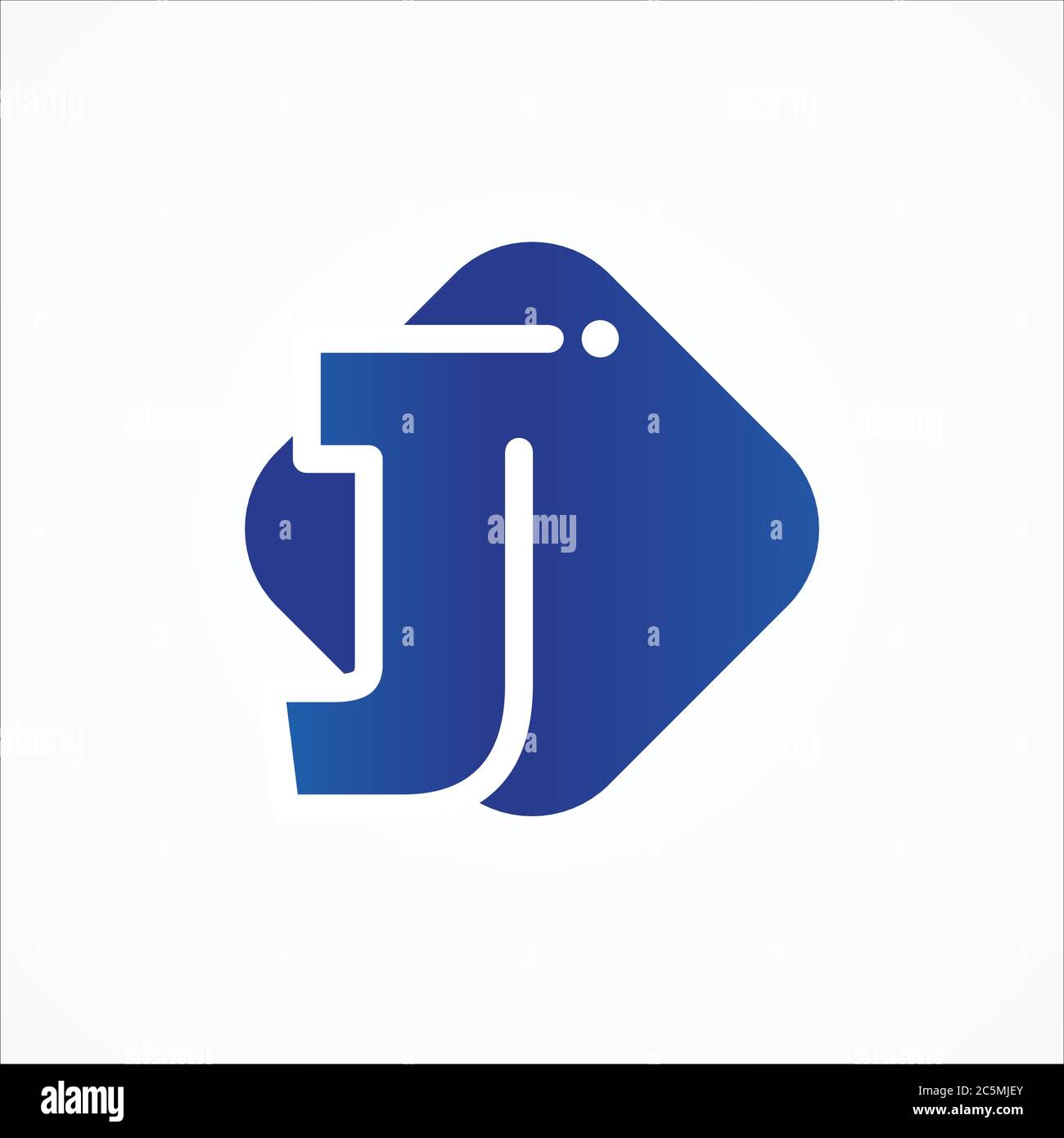 Vector square symbol letter J design minimalist. J letter for your best business symbol. Vector illustration EPS.8 EPS.10 Stock Vector
