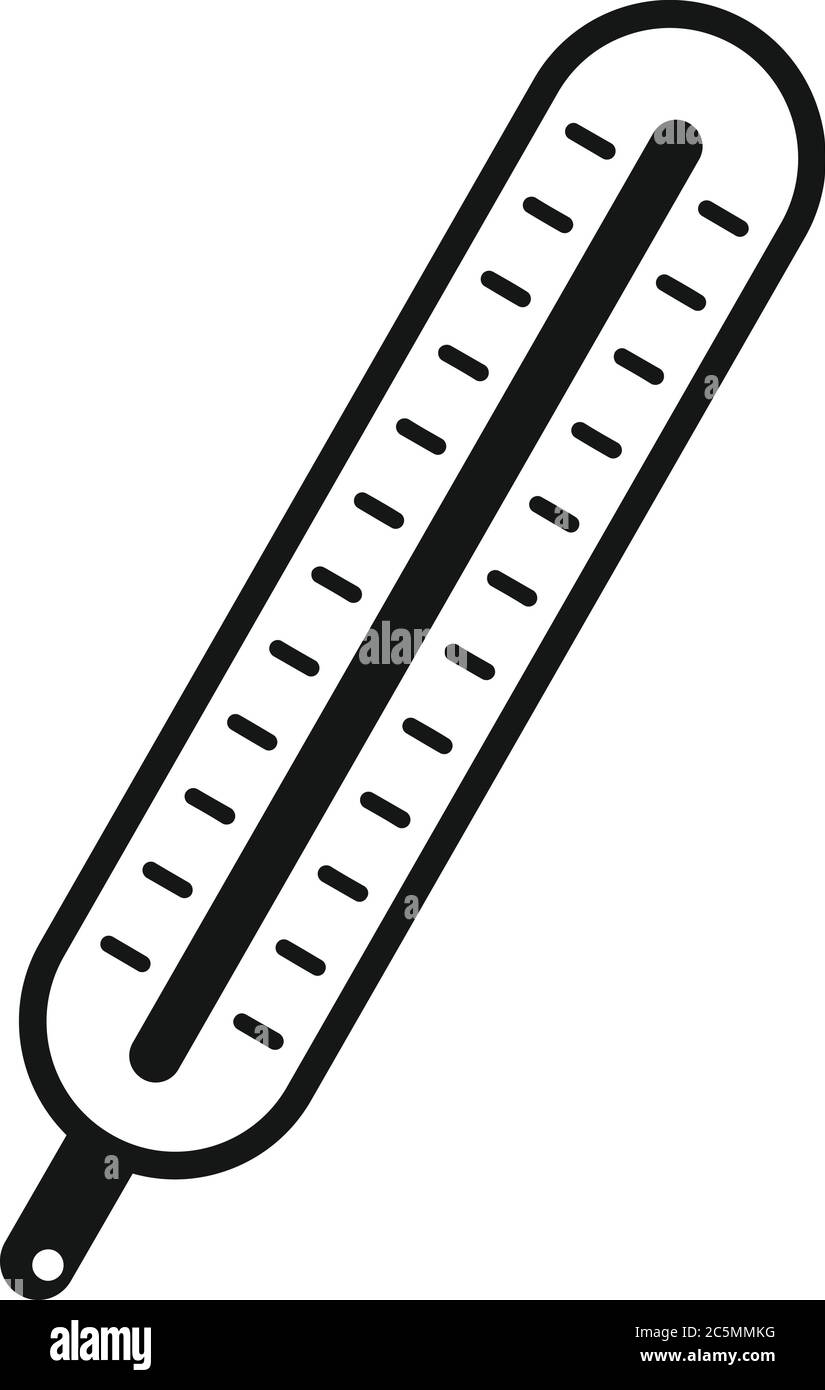 Classic medical thermometer icon. Simple illustration of classic medical thermometer vector icon