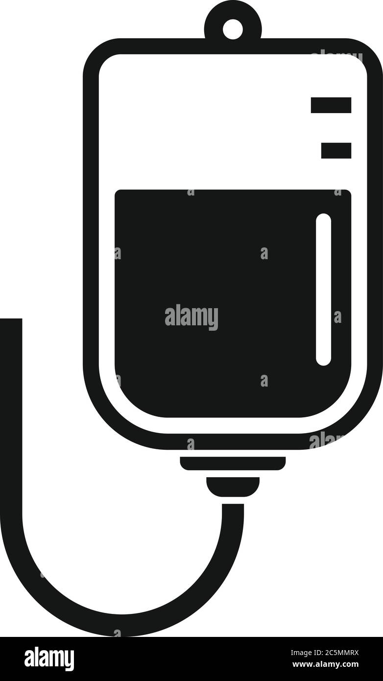 Blood package icon. Simple illustration of blood package vector icon ...