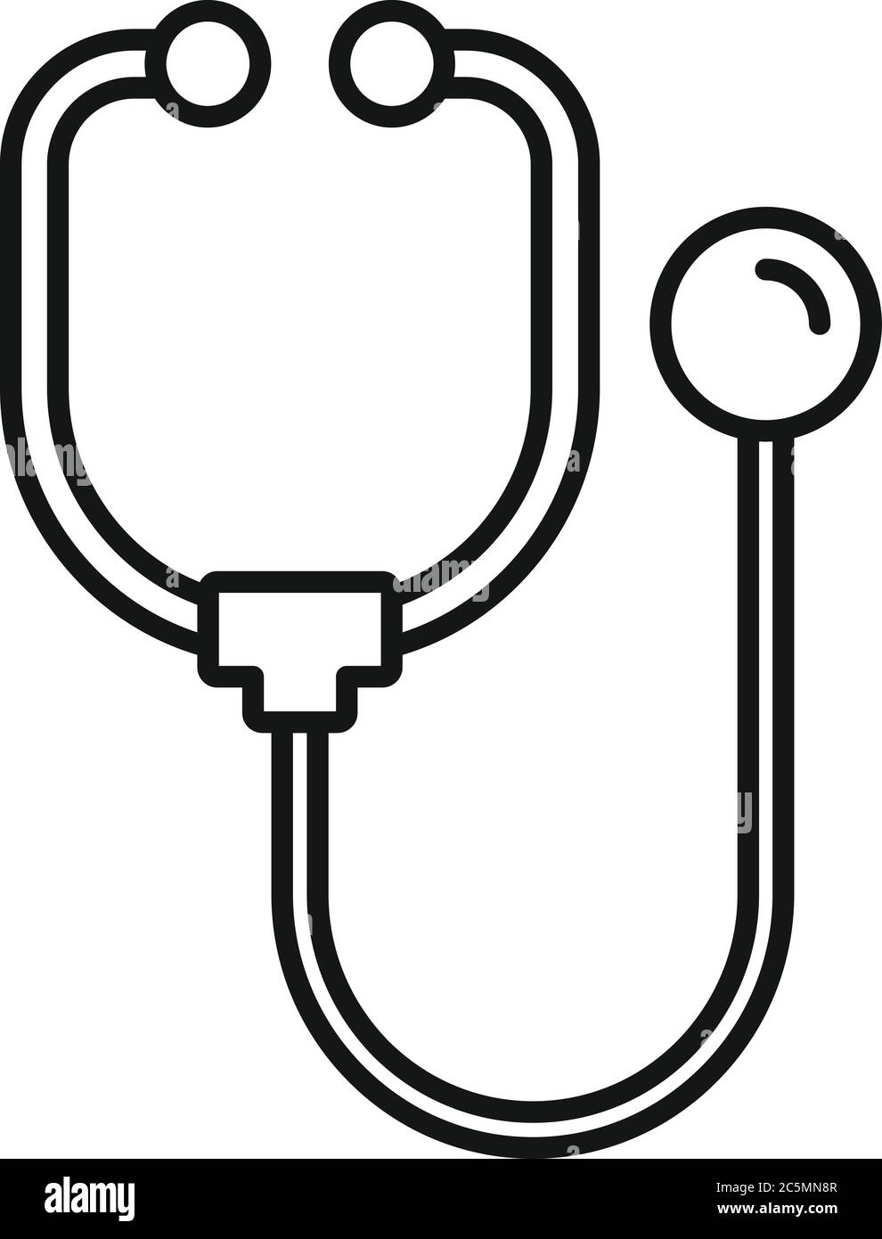 Medical stethoscope icon. Outline medical stethoscope vector icon for web  design isolated on white background Stock Vector Image & Art - Alamy
