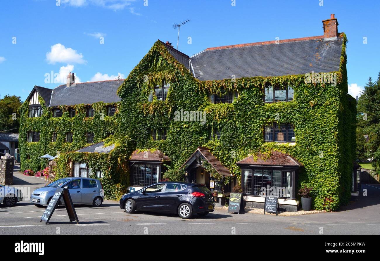Exmoor White Horse Inn, hotel and restaurant with bar, Exford, Exmoor