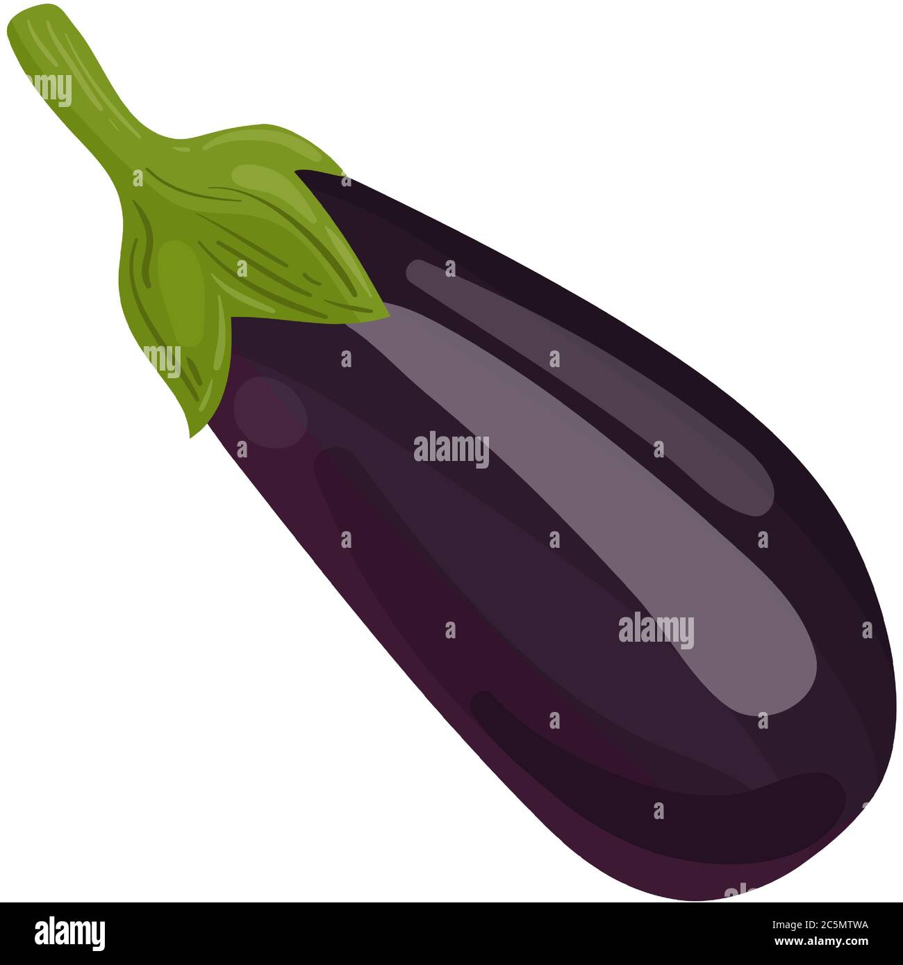 Eggplant. Modern Simple Vector For Web Site Or Mobile App. Vector image. Stock Vector