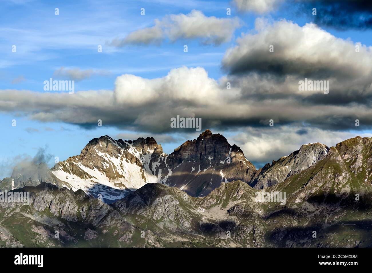 Mountains of the Aosta Valley, Italy Stock Photo