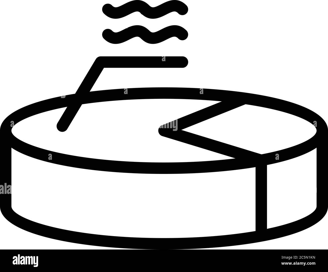 Finance pie chart icon, outline style Stock Vector Image & Art - Alamy
