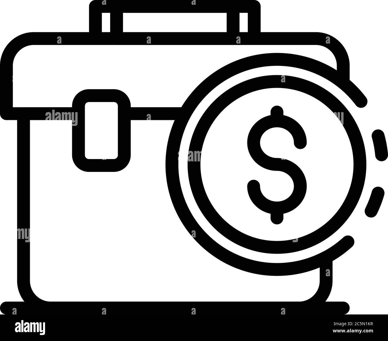 Broker bag icon, outline style Stock Vector Image & Art - Alamy