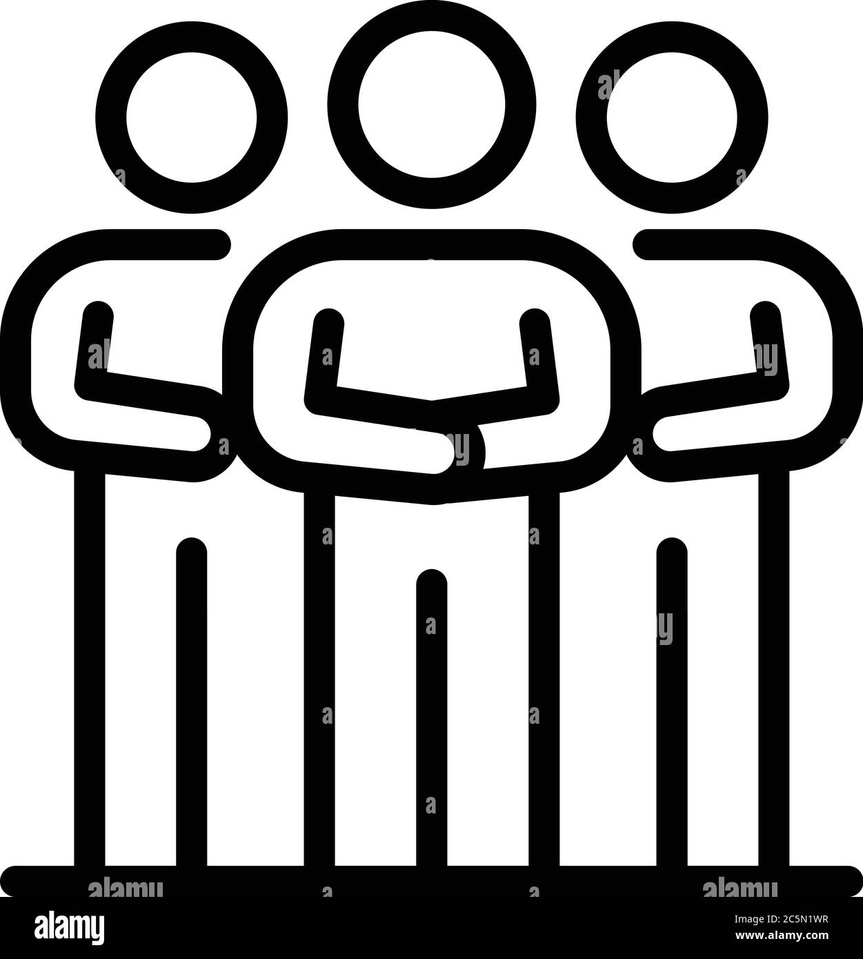 Broker work group icon, outline style Stock Vector Image & Art - Alamy