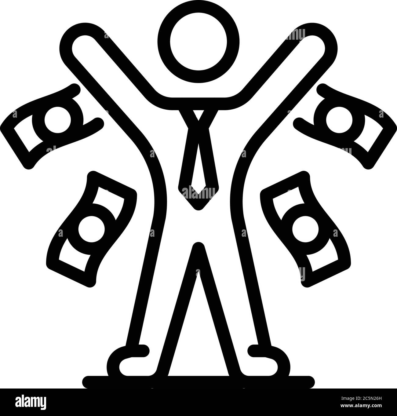 Market broker icon, outline style Stock Vector Image & Art - Alamy