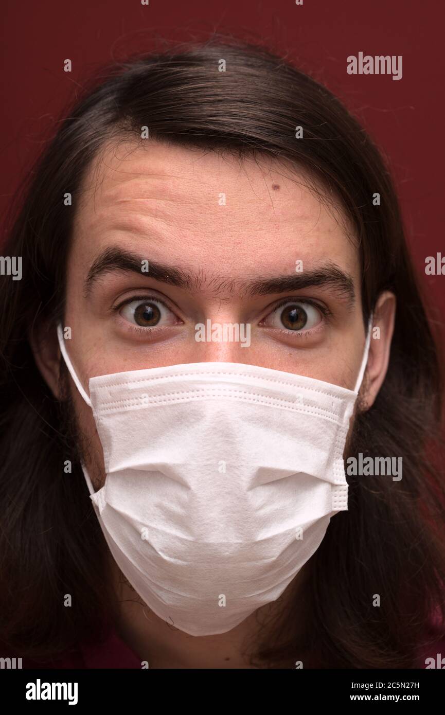 Handsome man surgical mask man hi-res stock photography and images - Alamy