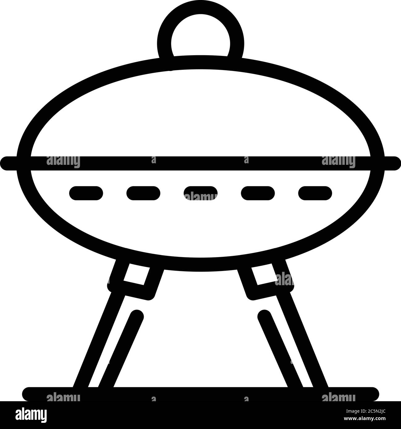 Picnic grill icon, outline style Stock Vector Image & Art - Alamy