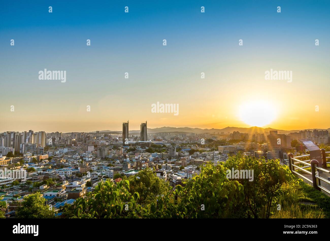 city scape of Korea Stock Photo