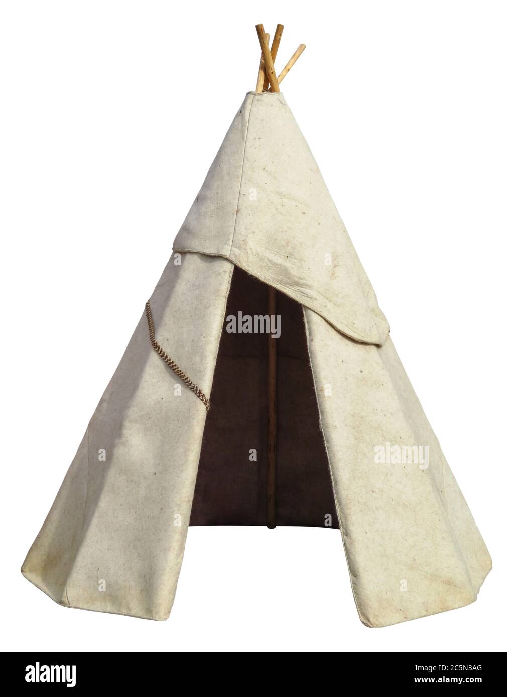 Indian Tent isolated on white. Clipping path included Stock Photo - Alamy