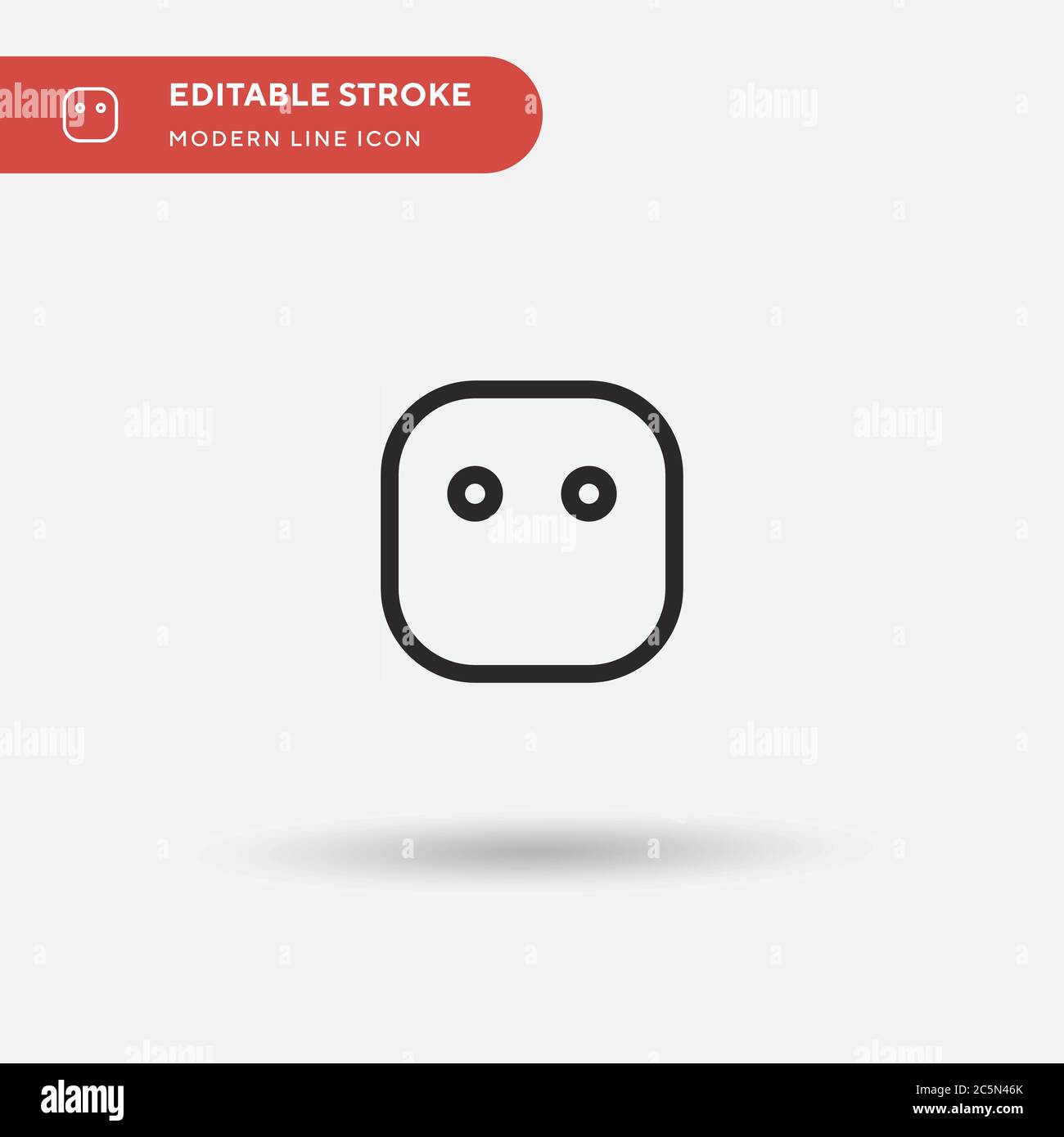 Calm Simple vector icon. Illustration symbol design template for web ...