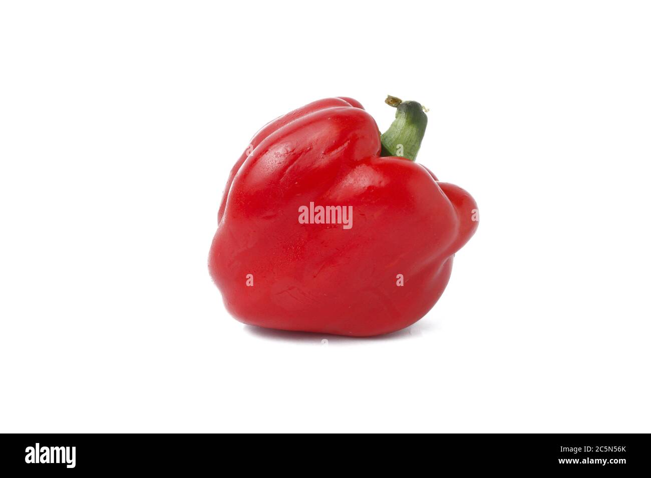 Three multicolored paprikas on Wight background Stock Photo Alamy