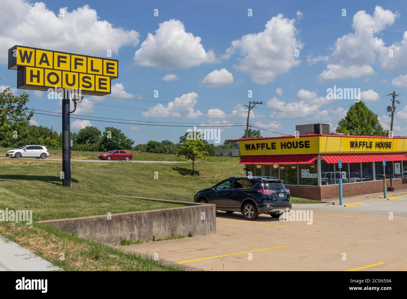 Florence Circa July 2020 Waffle House Iconic Southern Restaurant