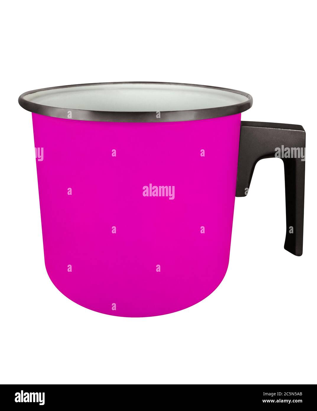 Pink saucepan isolated on white with clipping path Stock Photo Alamy